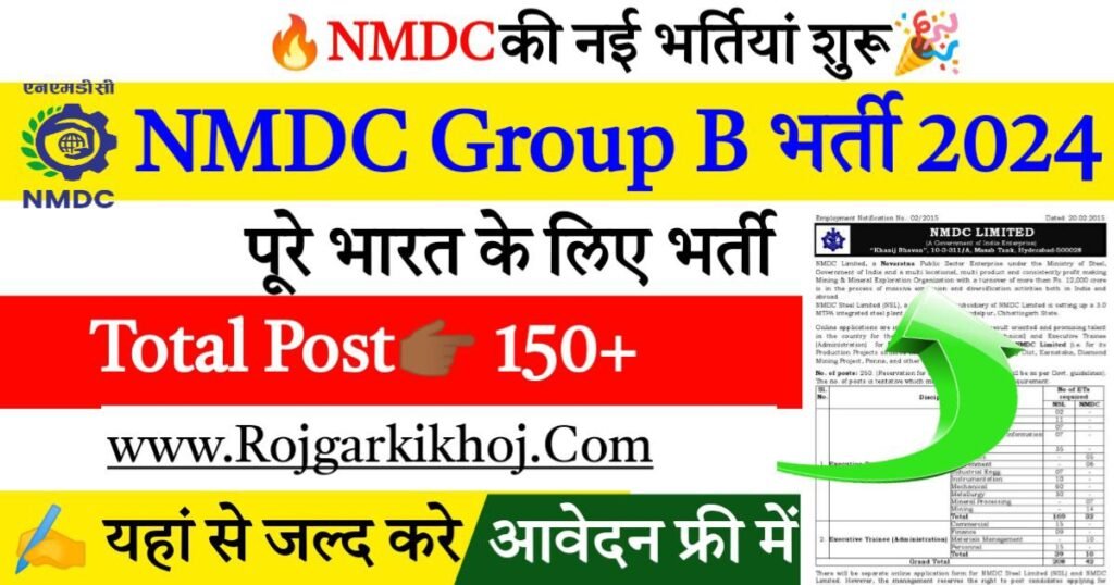 NMDC RECRUITMENT 2024