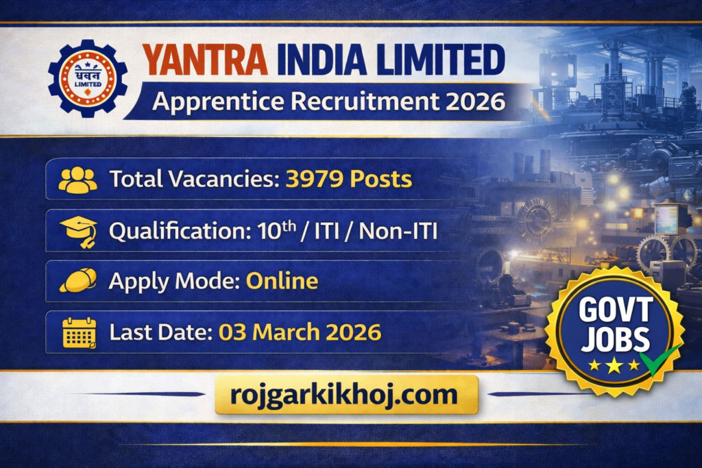 Yantra India Limited Apprentice 2026 Notification