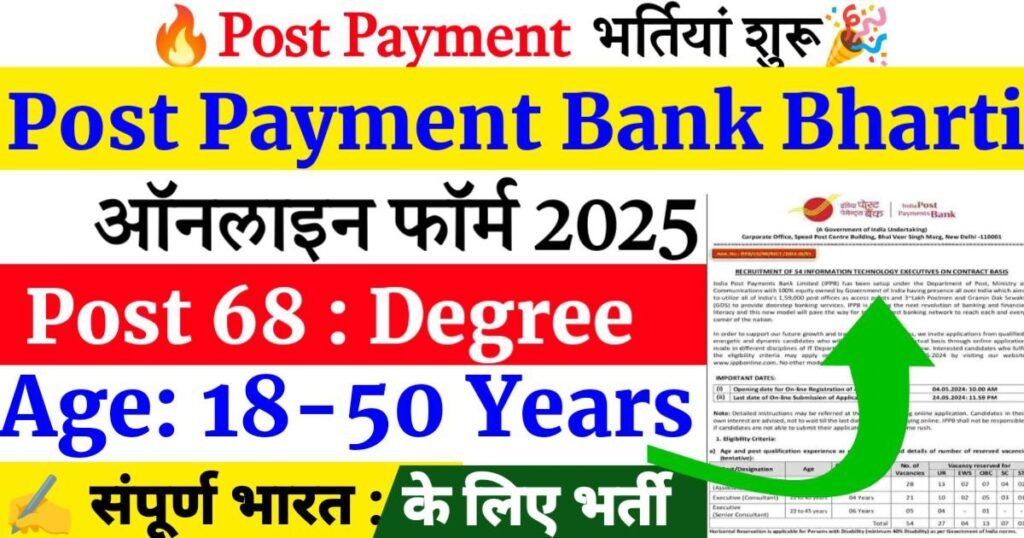 India Post Payment Bank Recruitment 2025