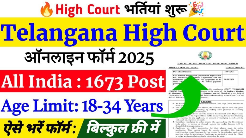 Telangana High Court Recruitment 2025