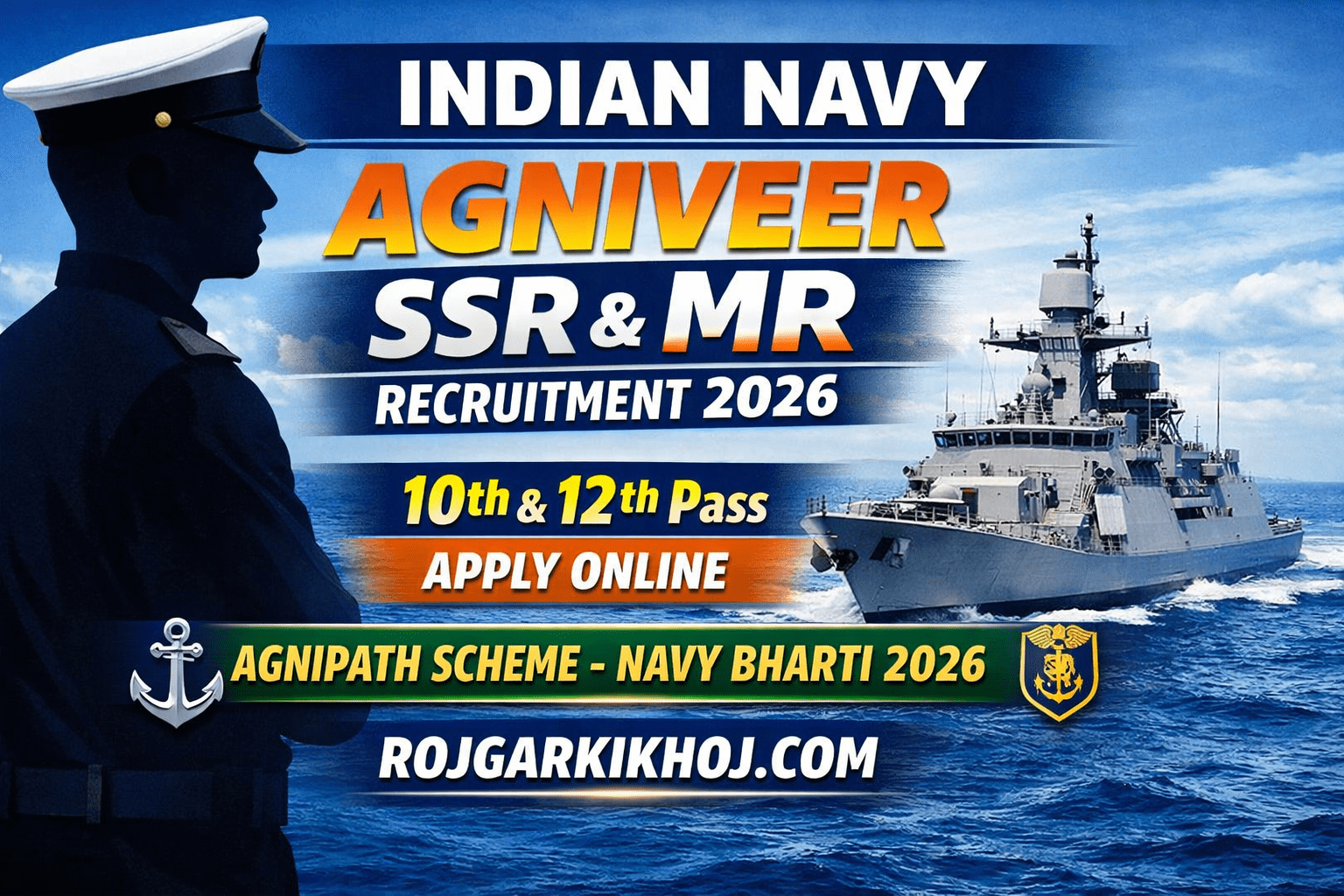 Read more about the article Indian Navy MR & SSR Recruitment 2026: Apply Online for Sailor Posts – Notification, Eligibility, and Exam Dates