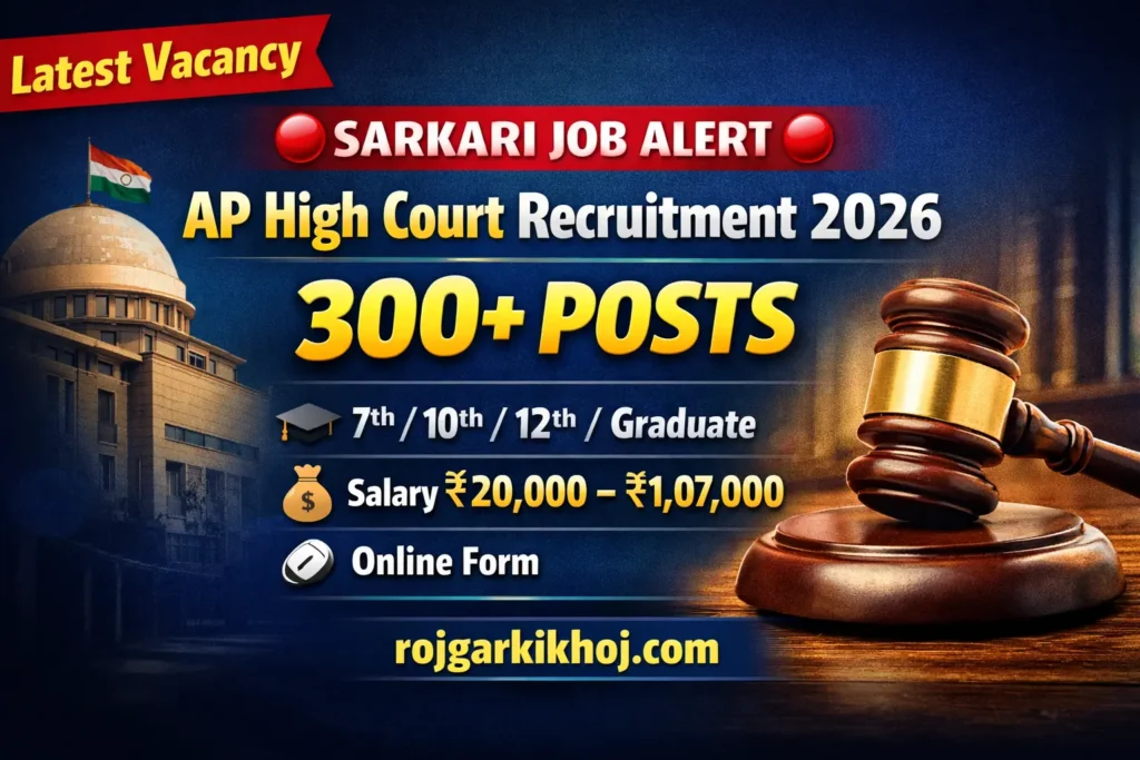 Andhra Pradesh AP High Court Notification 2026