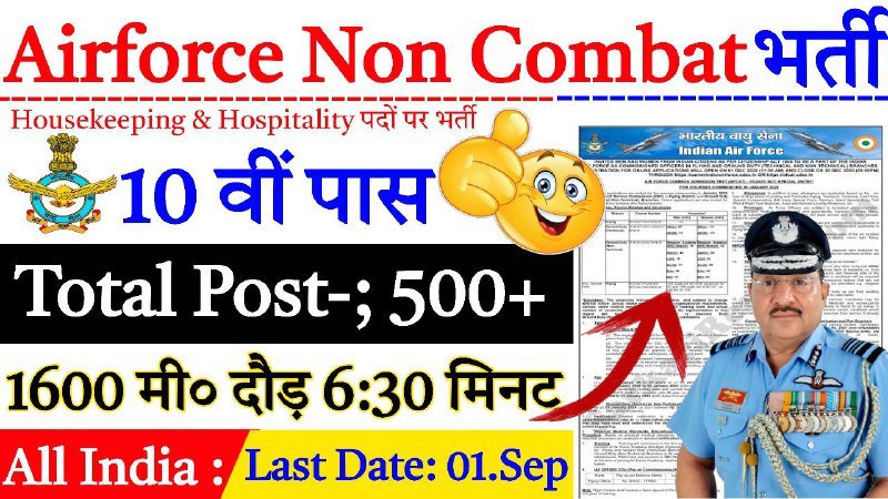 Airforce Non Combat Recruitment 2025