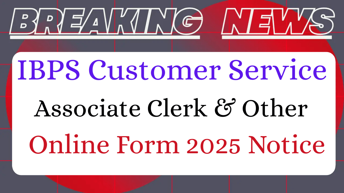 Read more about the article IBPS Clerk Notification 2025: Apply Online For 10,277 CSA Vacancies