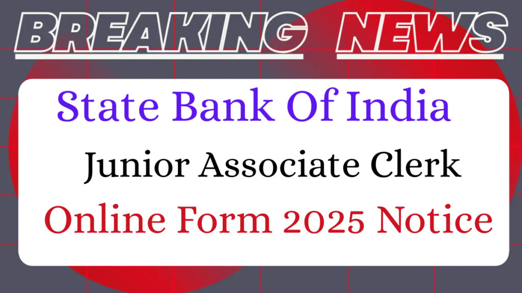 State Bank Of India Clerk Recruitment 2025