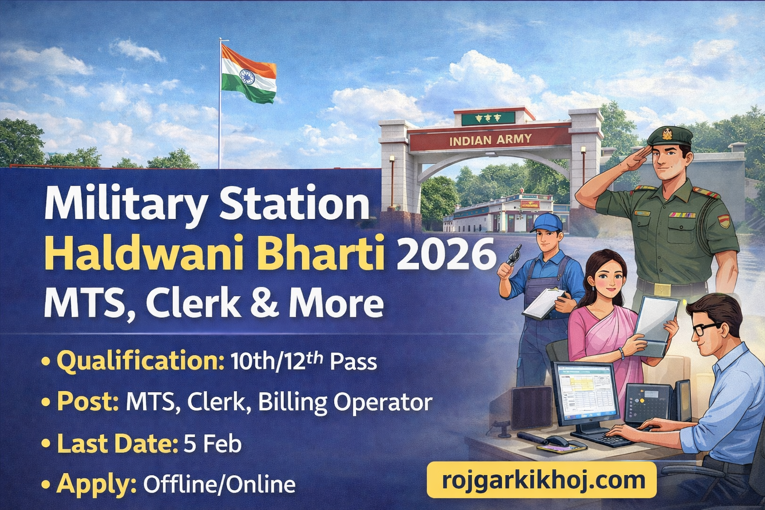 Army EME Military Station Haldwani Recruitment 2026