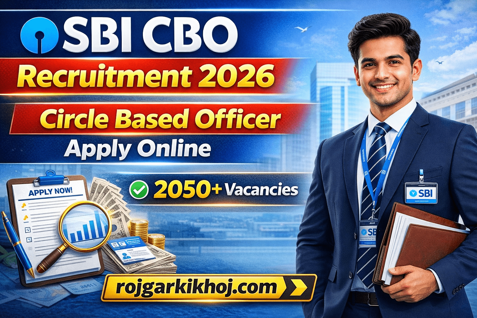 Read more about the article SBI Circle Based Officer Recruitment 2026 Notification for 2050 Post- Apply offline
