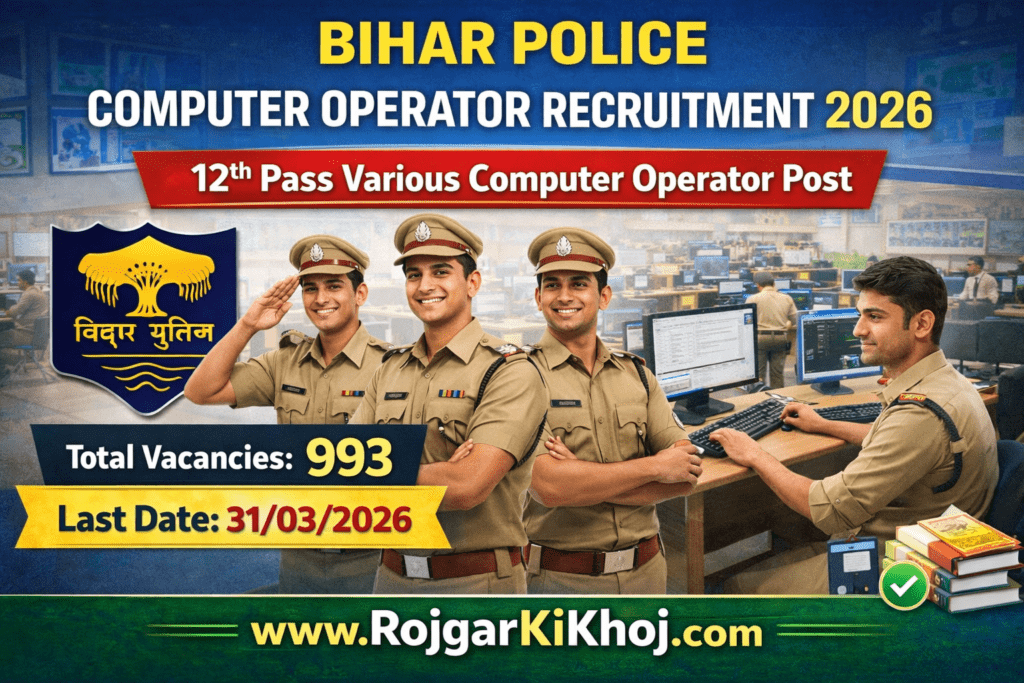 Bihar Police Constable Operator Recruitment 2026
