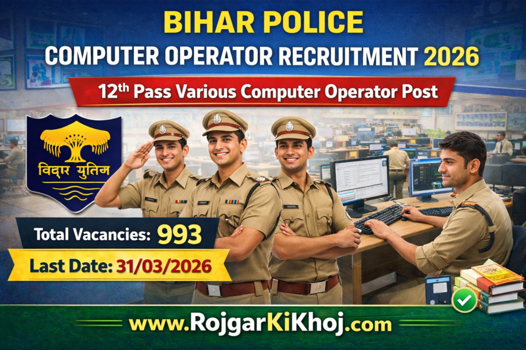 CSBC Bihar Police Constable Operator Recruitment 2026