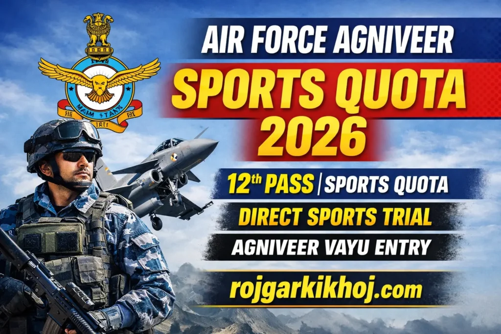 Airforce Agniveer Sports Quota Recruitment 2026