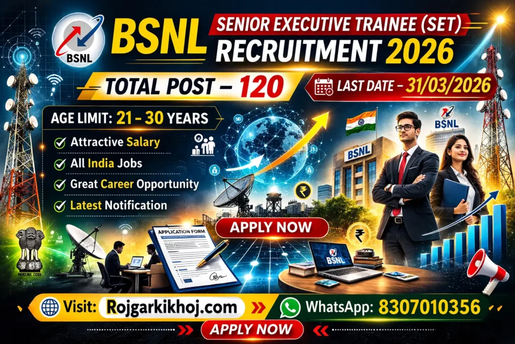 BSNL Senior Executive Trainee Recruitment 2026