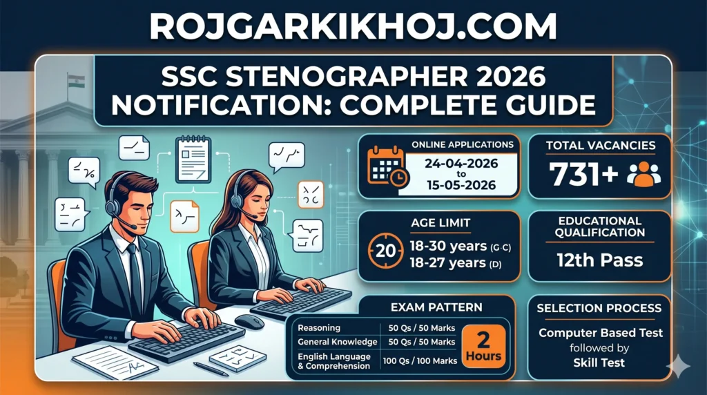 SSC Stenographer Grade C&D Recruitment 2026