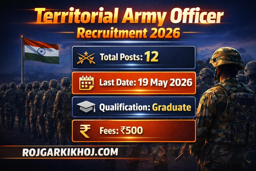 TA Army Officer Recruitment 2026