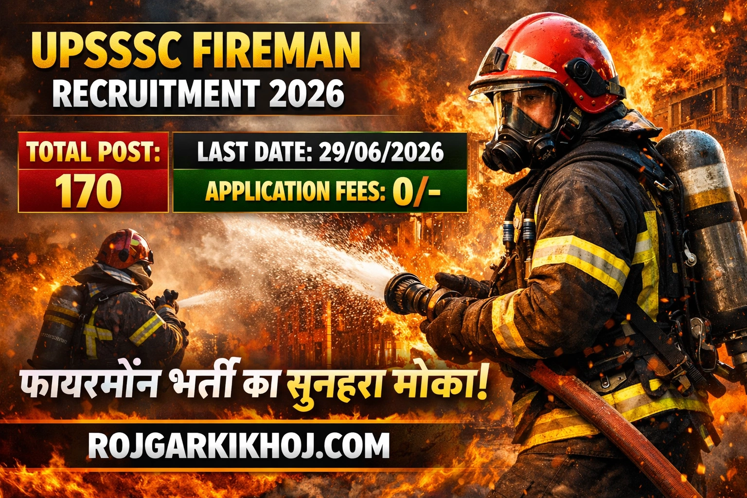 UPSSSC Fireman Recruitment 2026 Notification