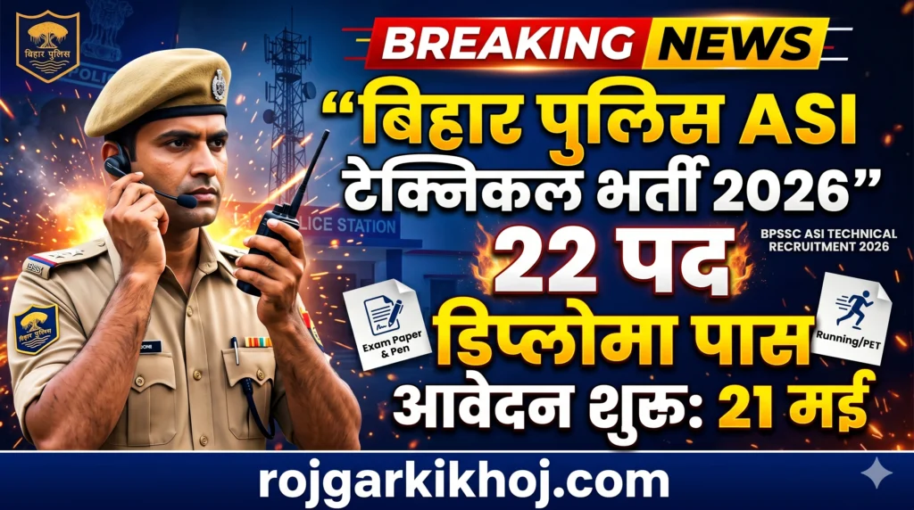 BPSSC Bihar Police ASI Technical Recruitment 2026
