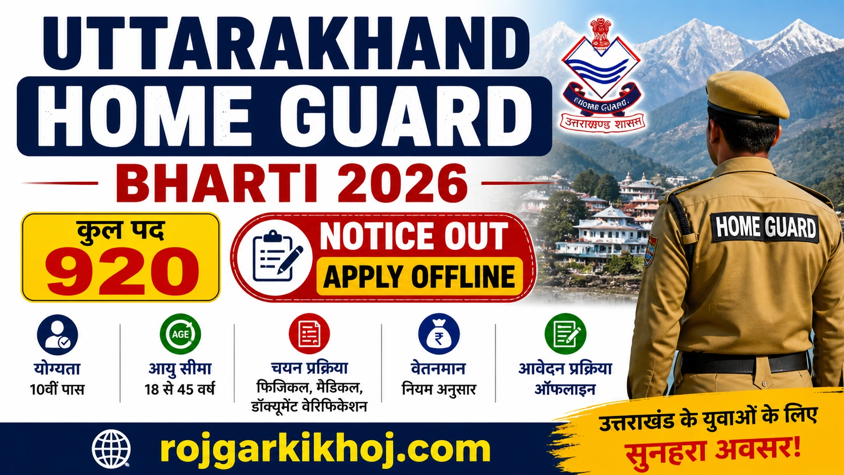 uttarakhand home guard bharti 2026