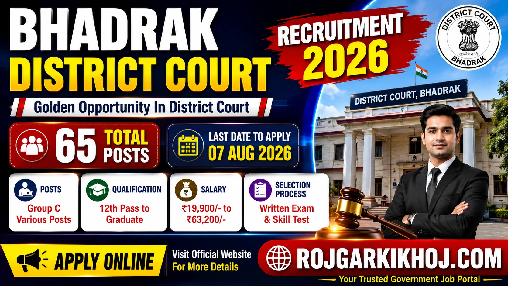 Bhadrak District Court Recruitment 2026