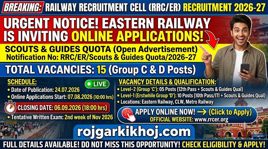 RRC ER Scouts And Guides Recruitment 2026