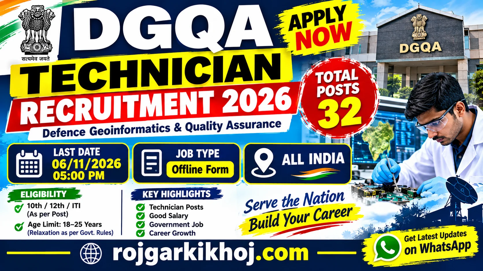 DGQA Technician Recruitment 2026
