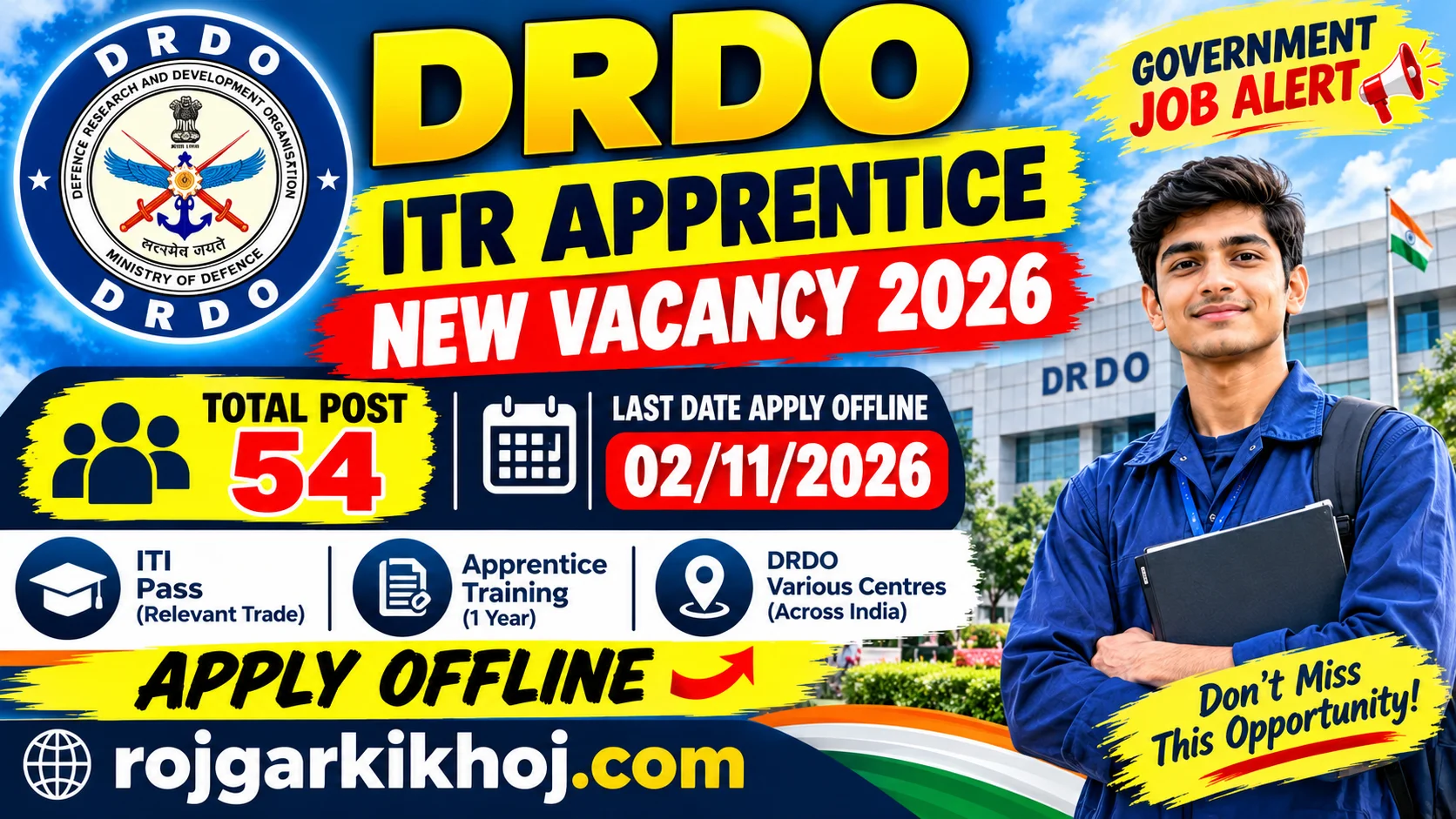 DRDO ITR Chandipur Apprentice Recruitment 2026